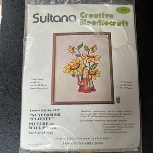 Vintage Embroidery Kit “Sunflower Majesty”